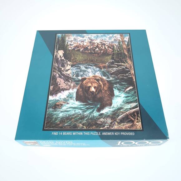 Bits & Pieces 1000 Piece Bear River by Steven Michael Gardner Jigsaw Puzzle -GUC - Picture 13 of 14